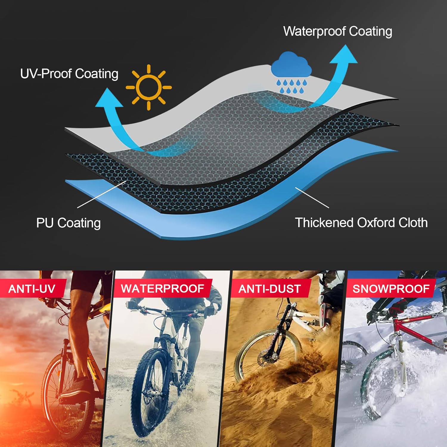 Thumbnail 4 de Zettum Funda para 2 bicicletas 208,3 cm
