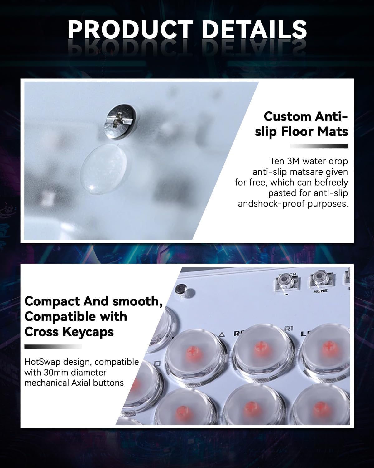 Thumbnail 6 de Sehawei Haute42 Arcade Stick T16 16Keys all-button arcade controller with Turbo, Custom RGB & hot-swap