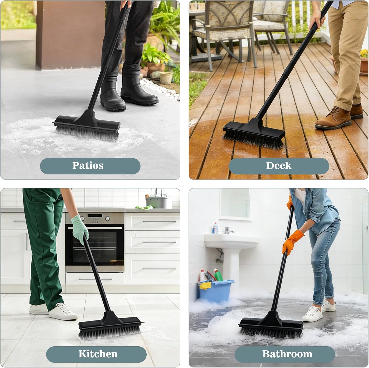 Thumbnail 6 de Newthinking Floor Scrubbing Brush with Long Handle