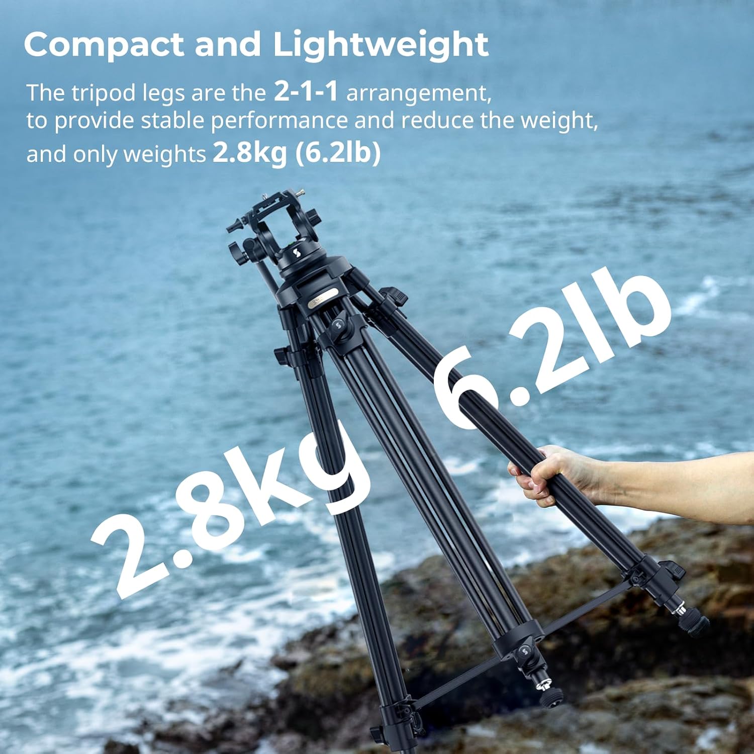 Detalle 2 de SMALLRIG AD-50-4684 Treppiede video 5 kg