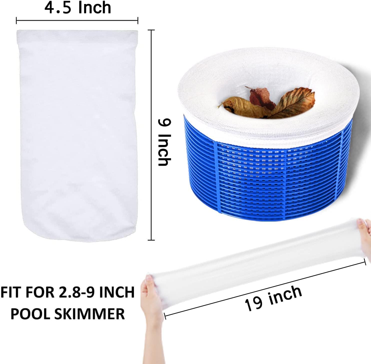 Detalle 2 de Pool Skimmer Socks, 100-Pack