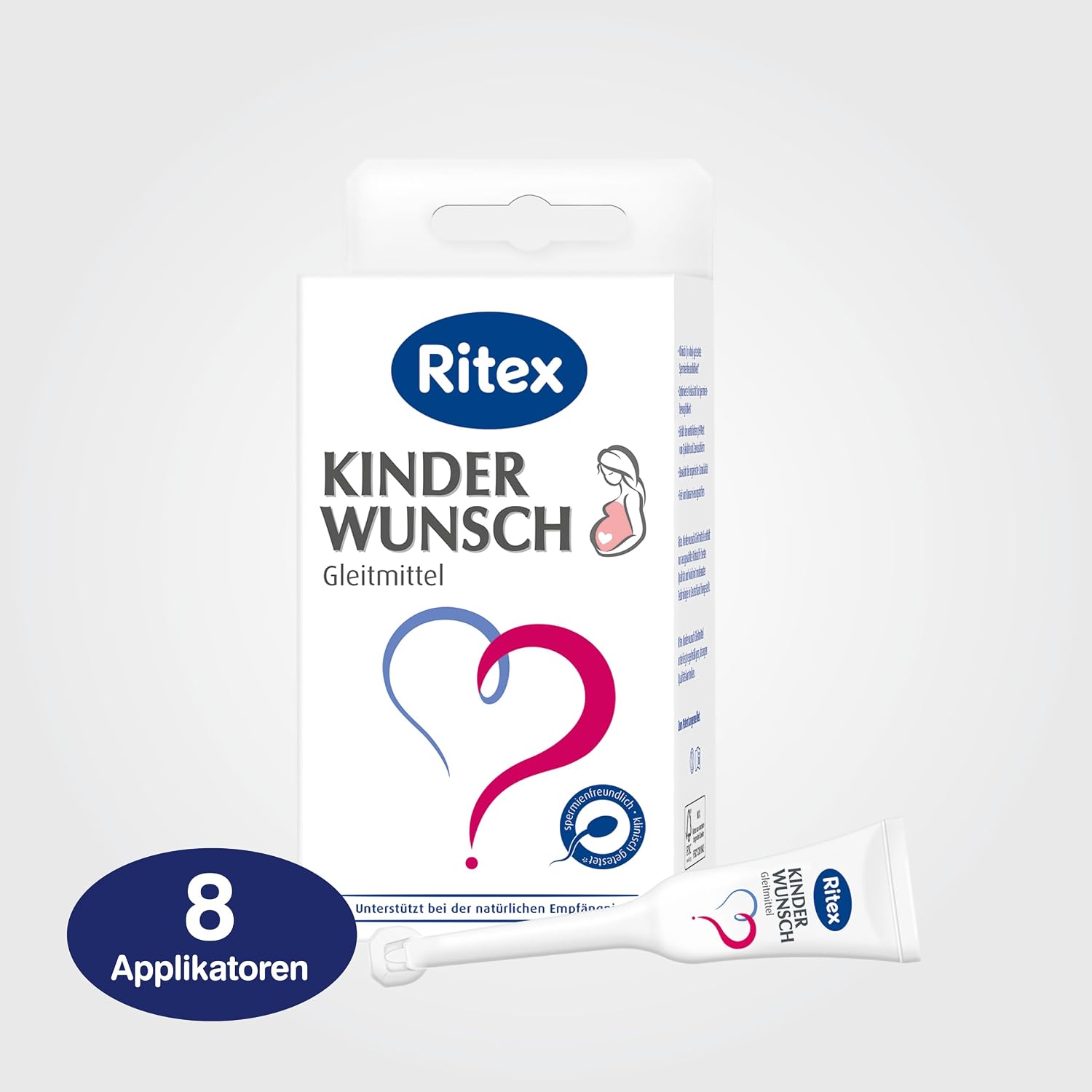 Detalle 2 de Kinderwunsch Gleitmittel Ritex 8 x 4 ml
