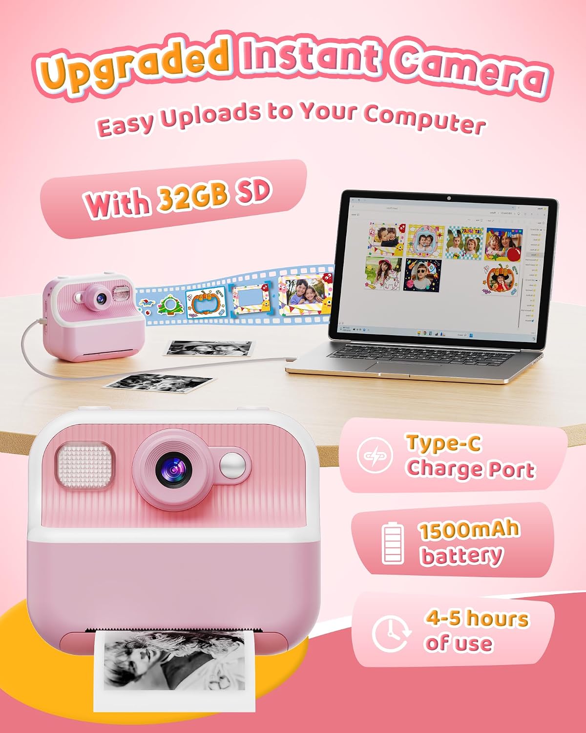 Thumbnail 6 de Instant Kids Dual Selfie Camera 1080P