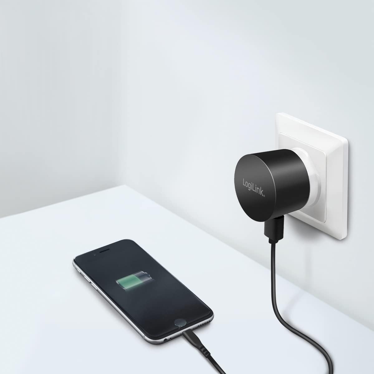Detalle 2 de LogiLink PA0217 Cargador Rápido USB 📱 10.5W