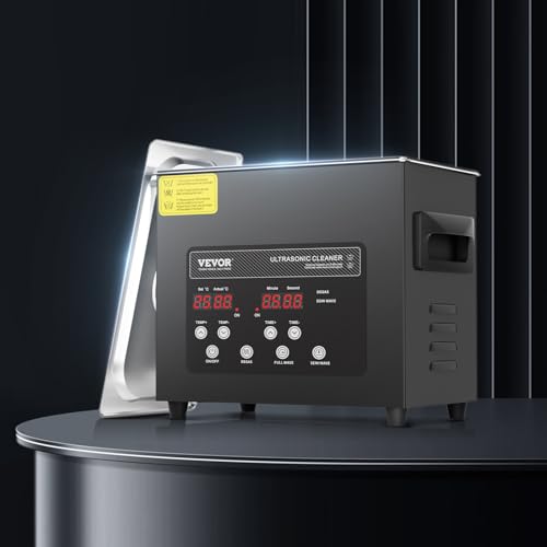 Thumbnail 7 de VEVOR Limpiador ultrasónico 3 L, 40 kHz, 120 W con desgasificación y calentador para joyería