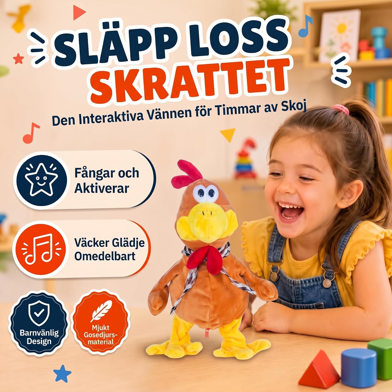 Detalle de GOODS+GADGETS 356023010 dansande plyschtupp med musik och rörliga vingar