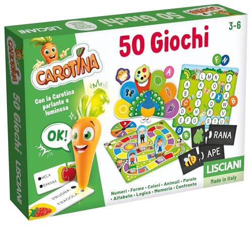 Detalle de Liscianigiochi Carotina 50 Giochi Per Bambini – Multicolore (3-6 anni)