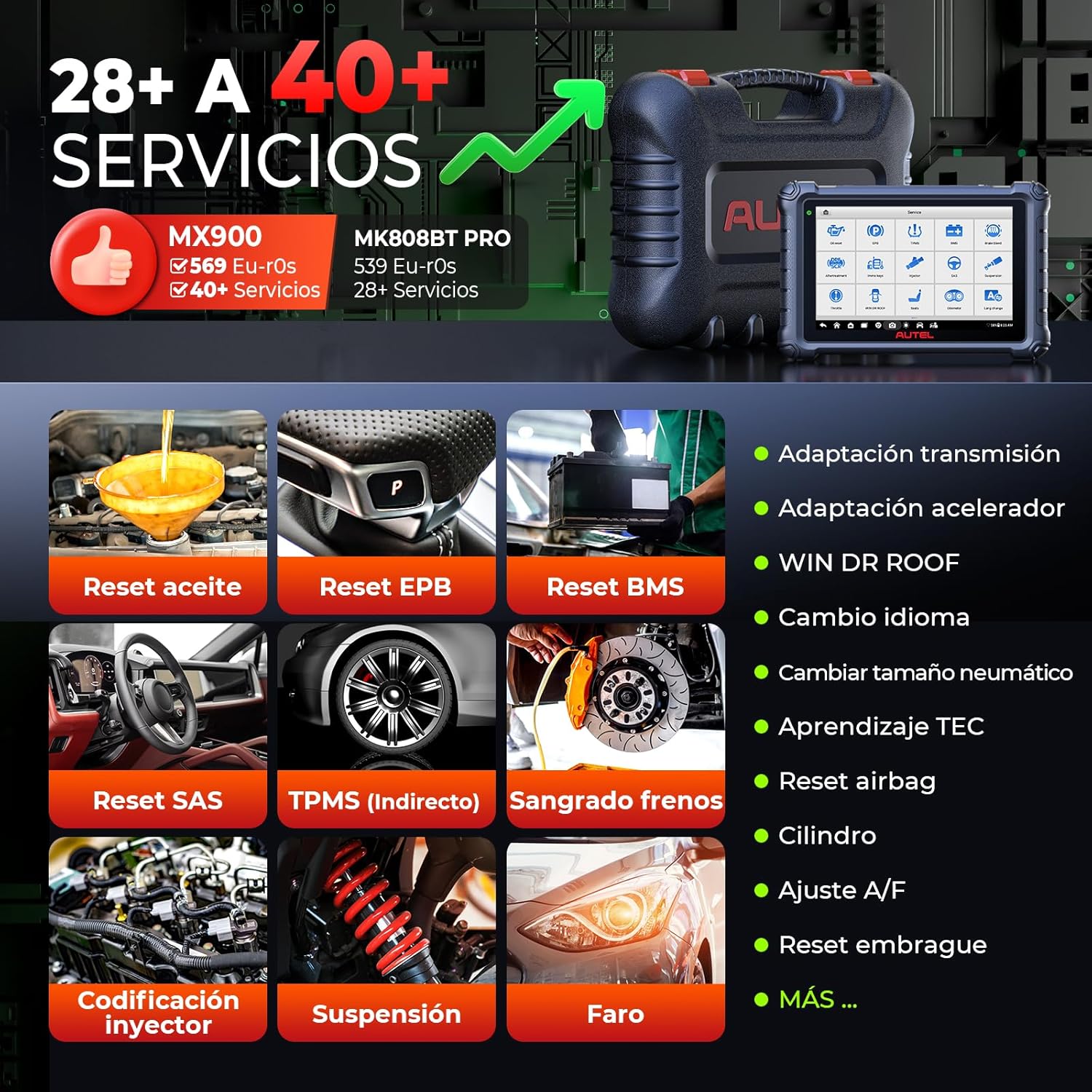 Thumbnail 2 de Autel MaxiCheck MX900 diagnóstico OBD2 coche