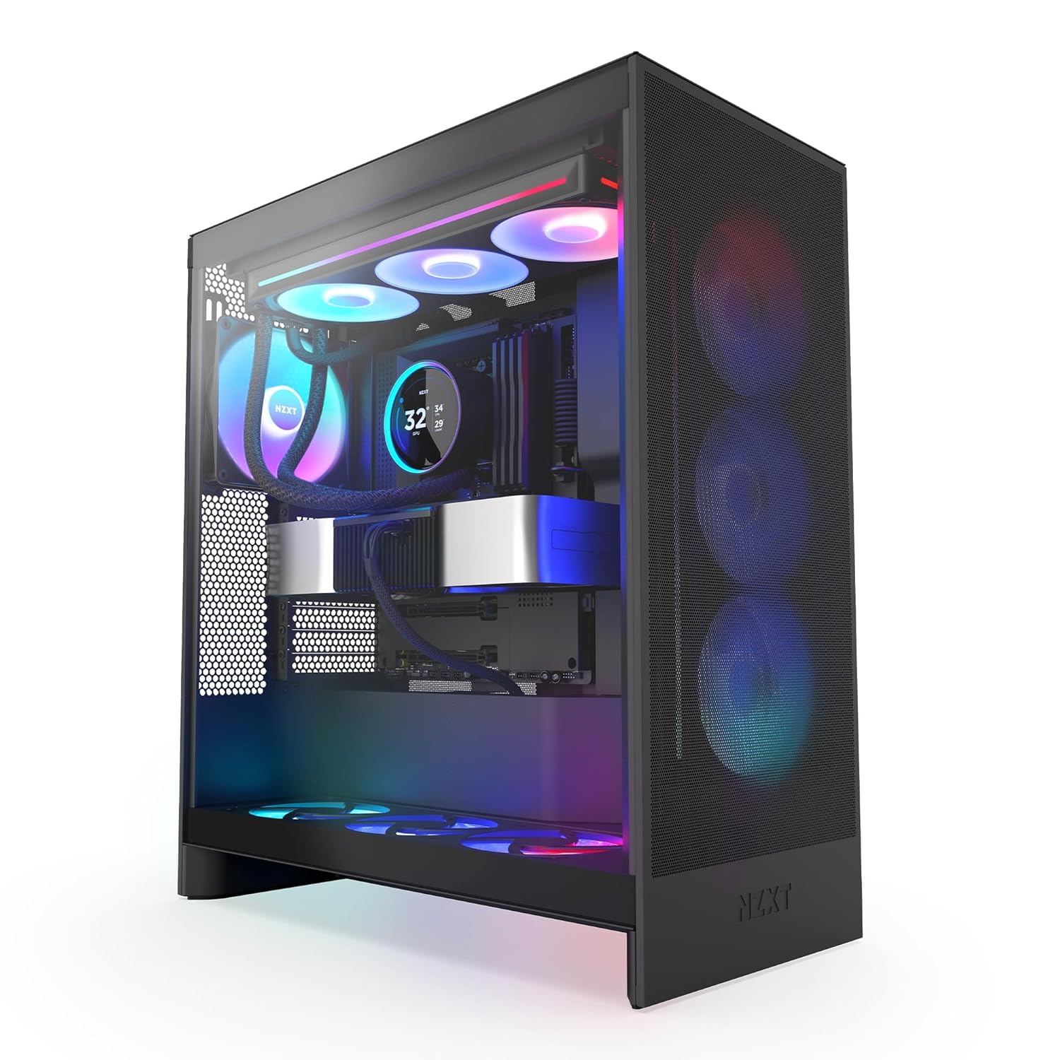 Detalle de NZXT Kraken Elite 360 RGB 2024: High-Performance 360mm AIO with a Vivid 2.72" LCD