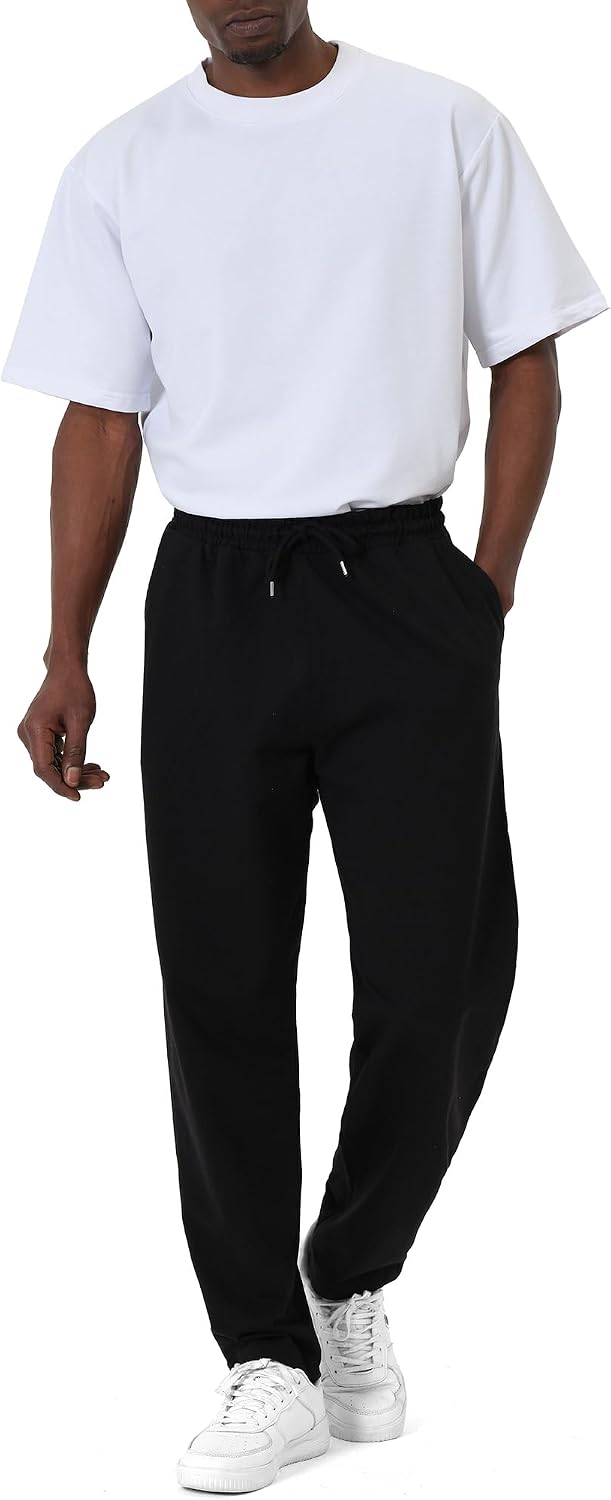 Detalle de ROSS CAMP Pantaloni da Jogging da Uomo: pantaloni sportivi in cotone, versatile e confortevoli