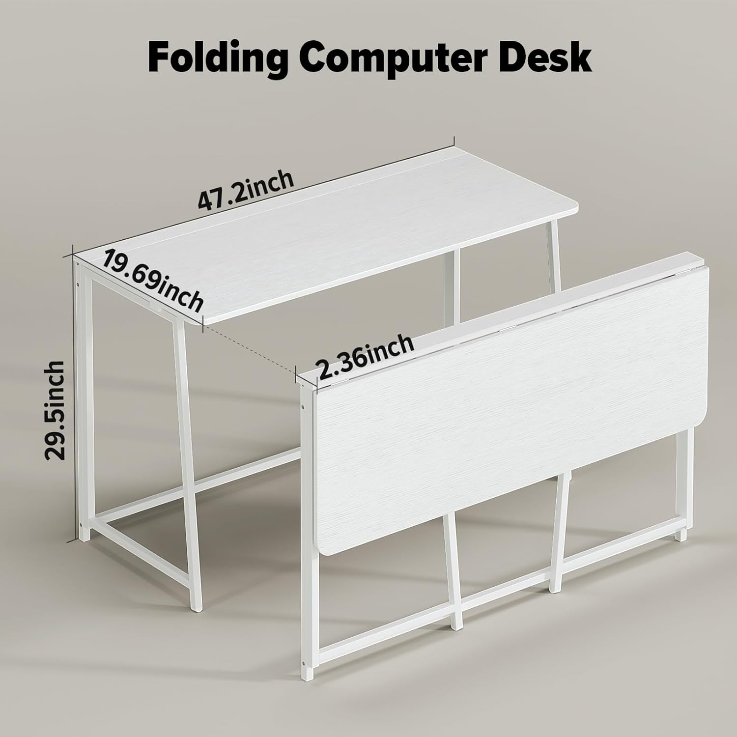 Thumbnail 1 de WOHOMO Folding Desk 120cm folding computer desk