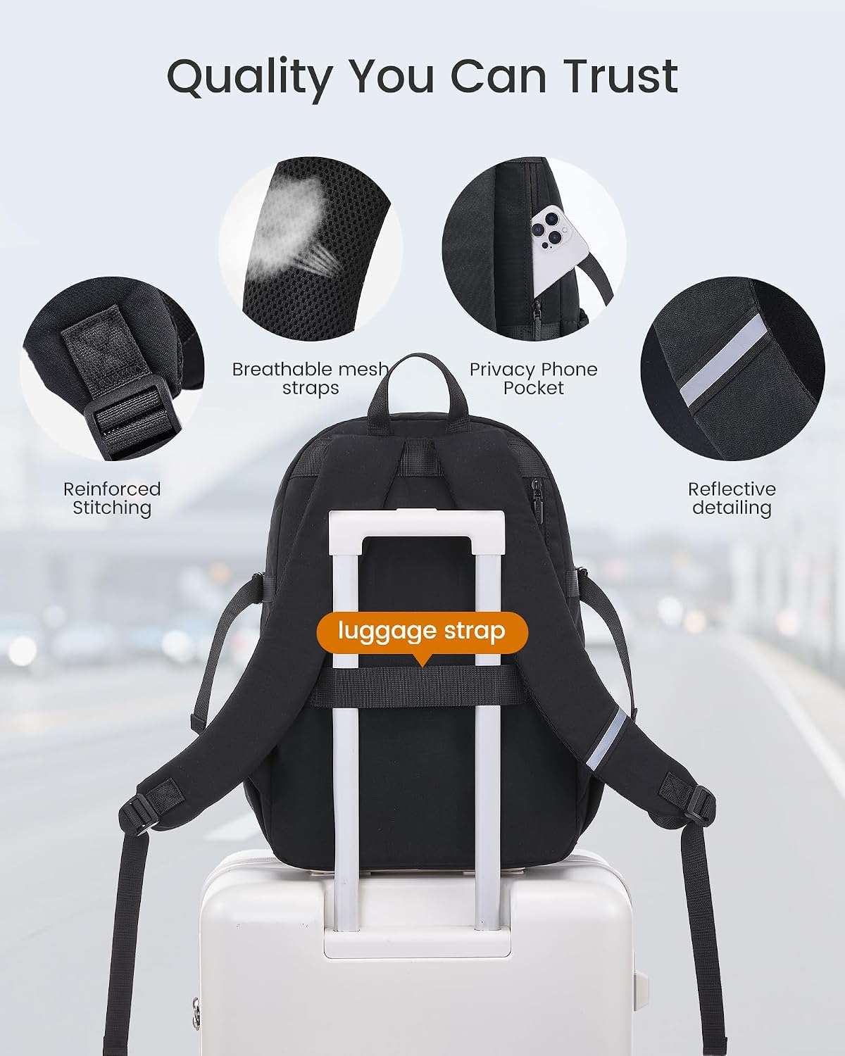 Thumbnail 2 de LOVEVOOK Laptop Rucksack Damen 17,3 Zoll