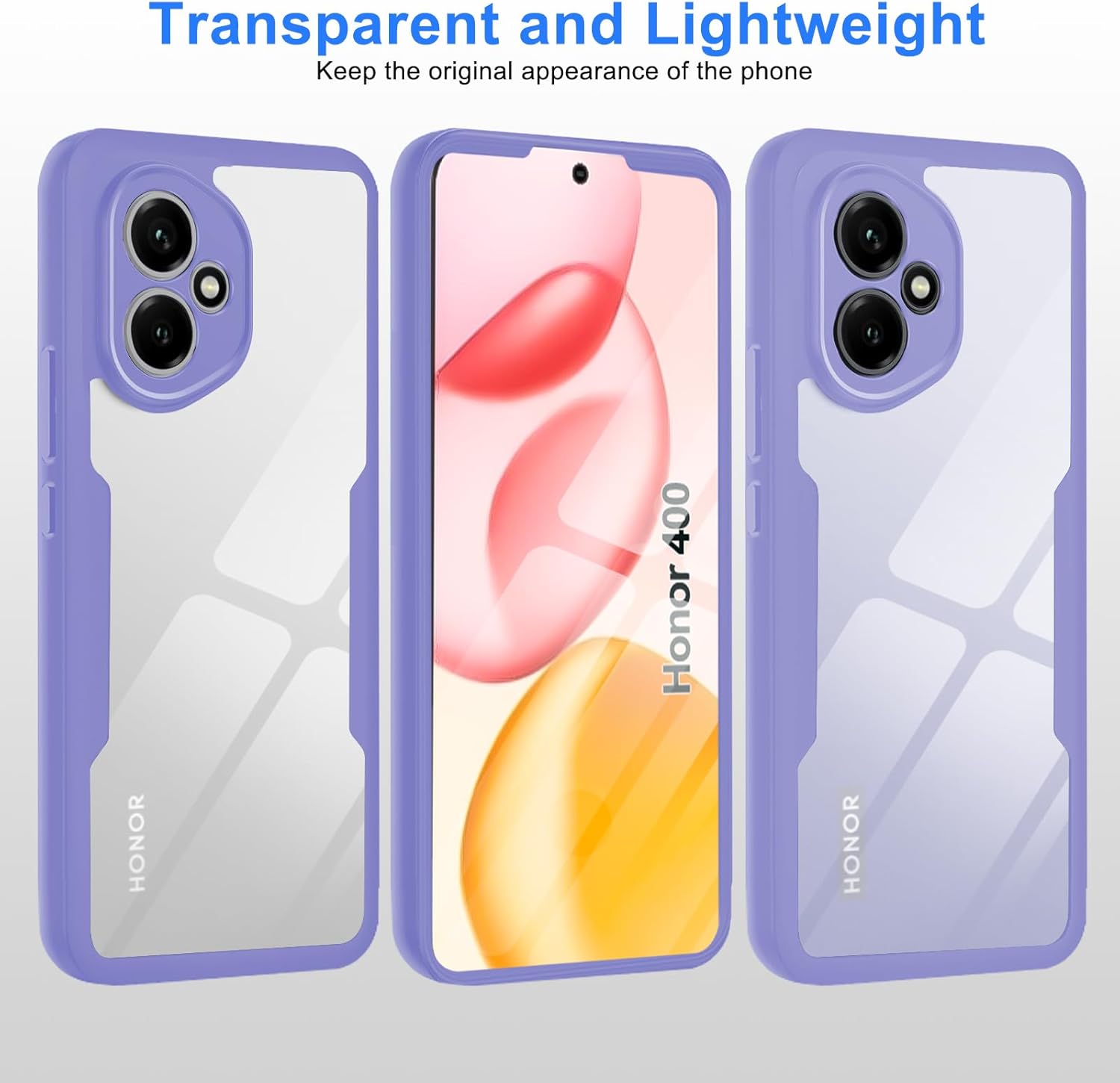 Thumbnail 6 de WeiCase Hülle für Honor 400 5G – Transparente 360° Schutzhülle mit Displayschutz