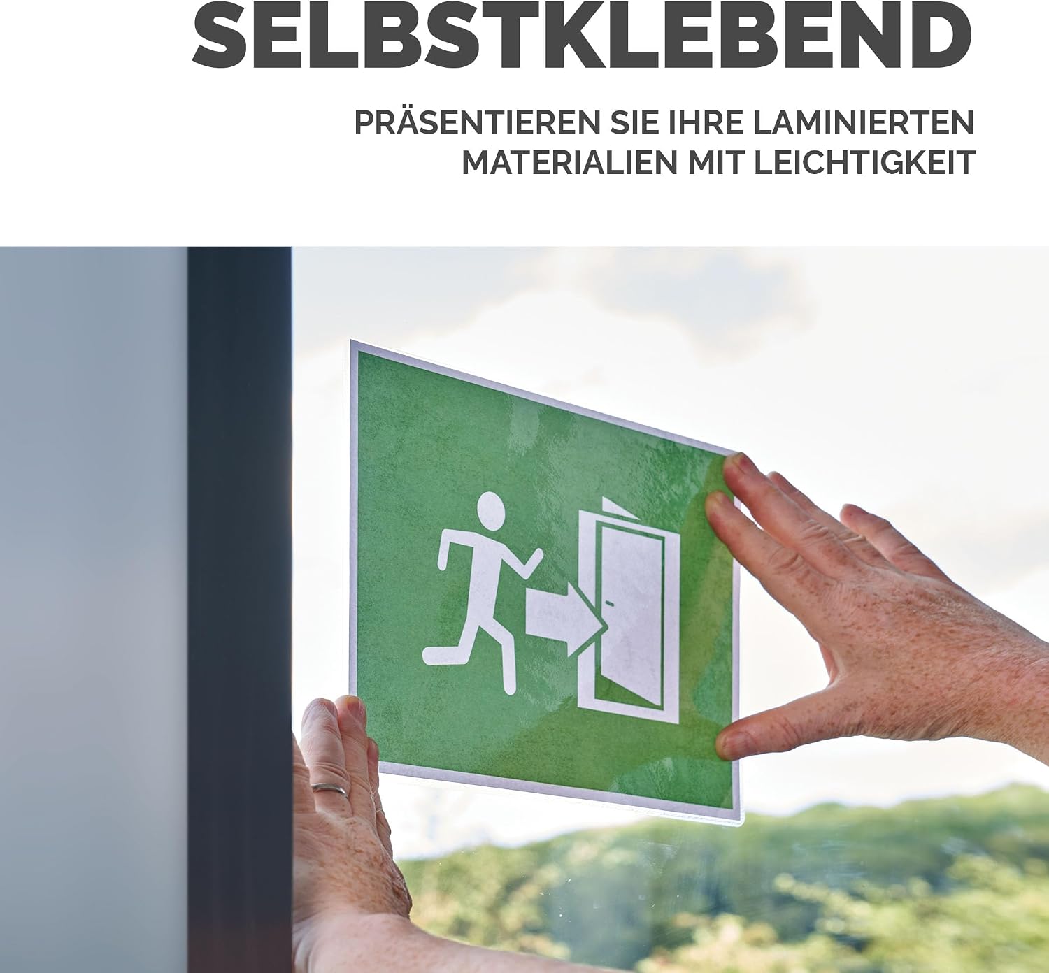 Thumbnail 2 de Fellowes Laminierfolien A4 mit selbstklebender Rückseite, 80 Mikron (2 x 80), 100 Stück