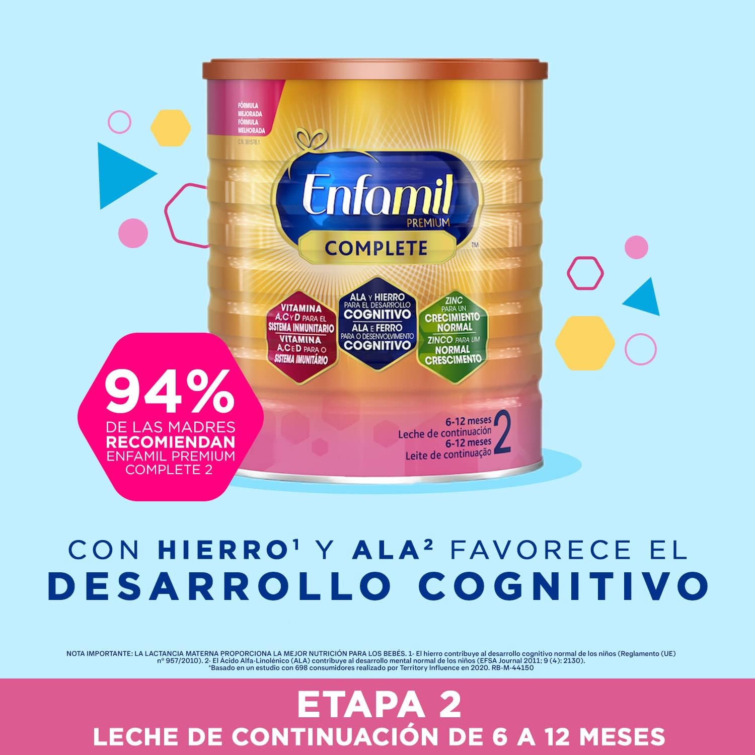 Detalle de Enfamil Pack Ahorro Fórmula Leche Infantil 4x800g