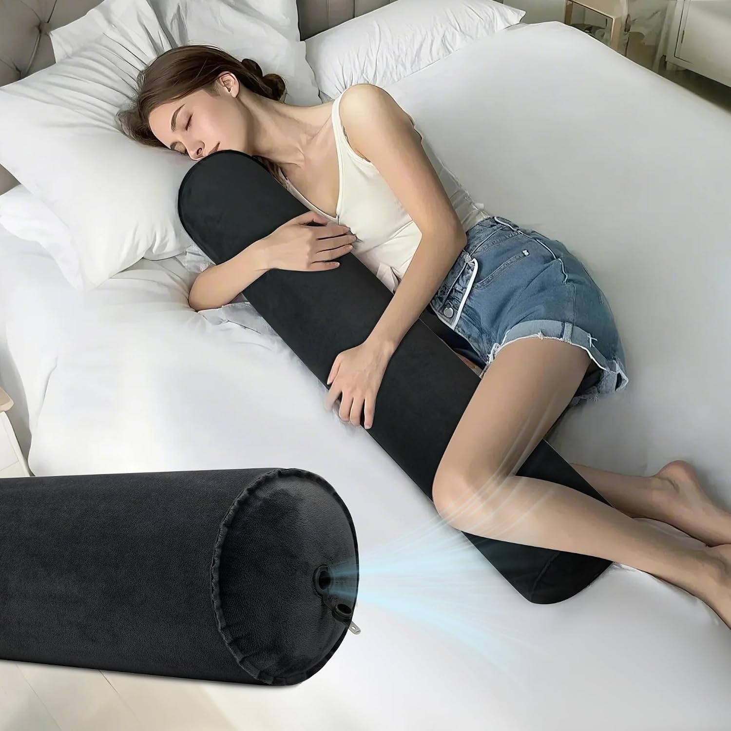 Detalle de ONTYZZ Long Body Pillow for Sleep Support