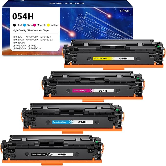 Detalle de Tóner Compatible Canon 054H 💻 Negro, Cian, Magenta, Amarillo