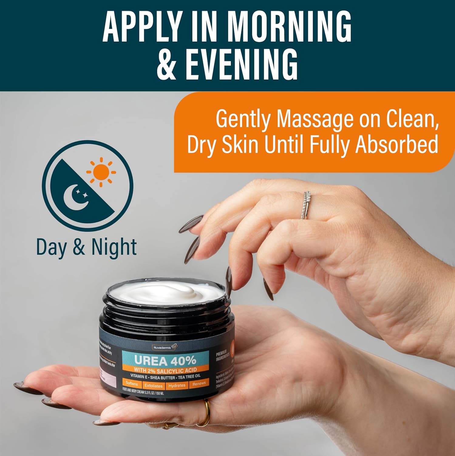 Thumbnail 3 de NUVADERMIS 40% Urea Cream — Intensive Full-Body Moisturizer for Extremely Dry Skin