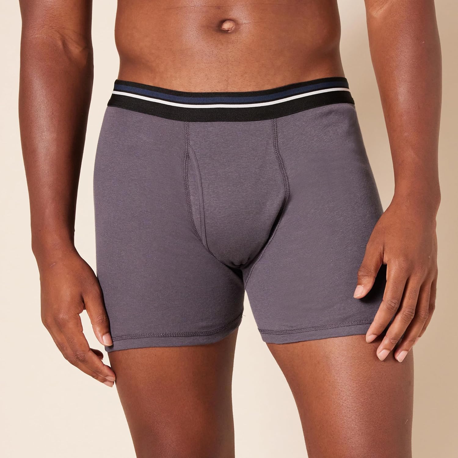 Thumbnail 4 de Amazon Essentials Herren-Boxershorts aus Baumwolle (ohne Etikett) – bequem mit kurzem, enganliegendem Schnitt