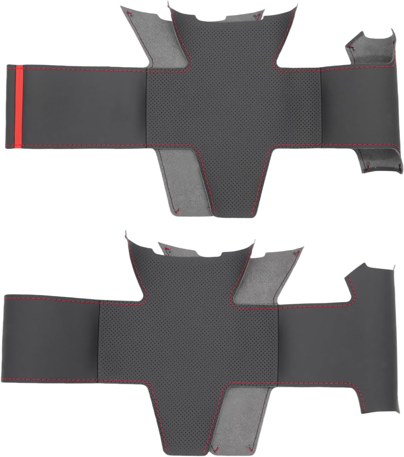 Thumbnail 6 de MEWANT coprivolante in pelle microfibra per Fiat Panda (2012-2024) – cucito a mano, senza tasto multifunzione