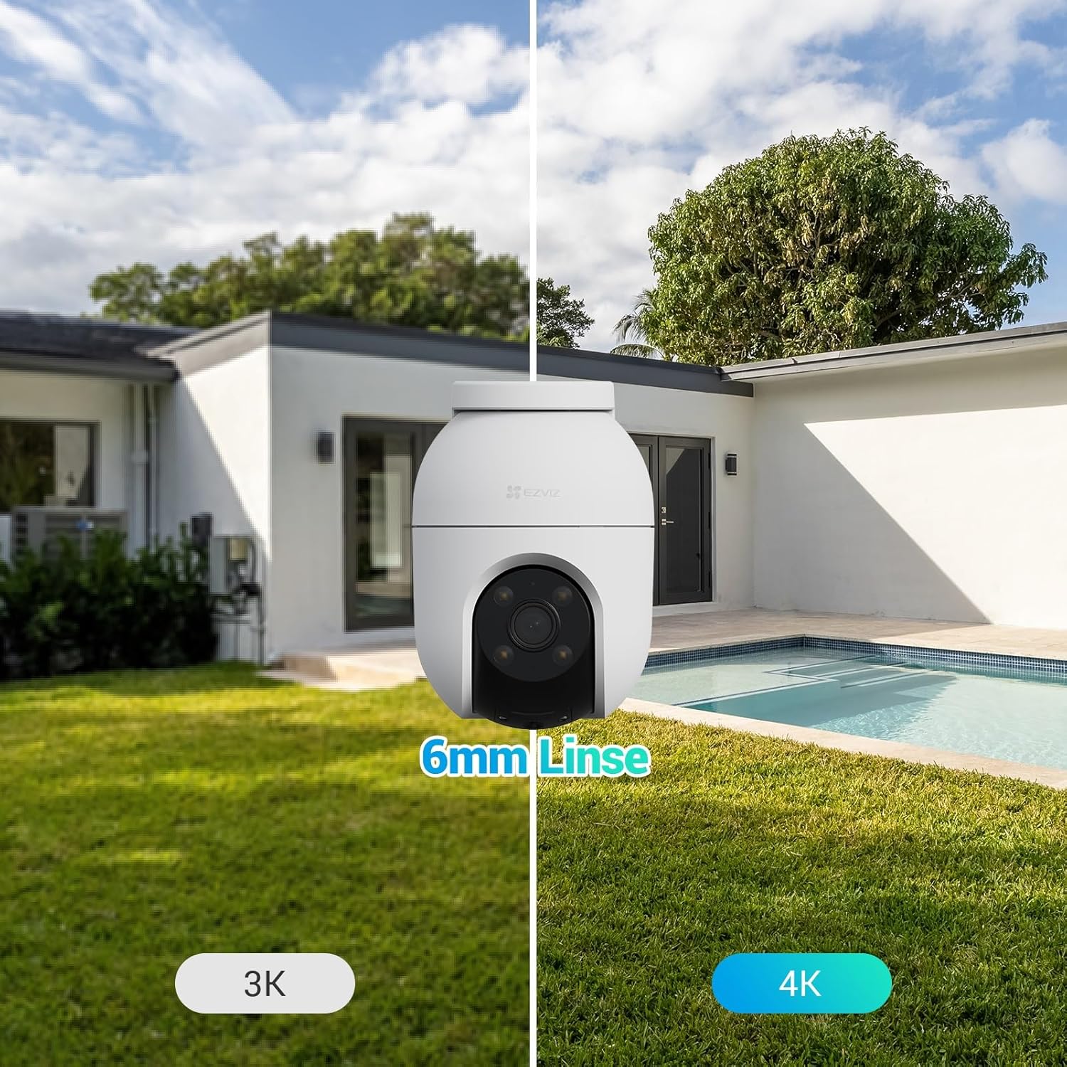 Thumbnail 6 de EZVIZ C8c 8MP 4K PTZ WLAN-Kamera für Außen