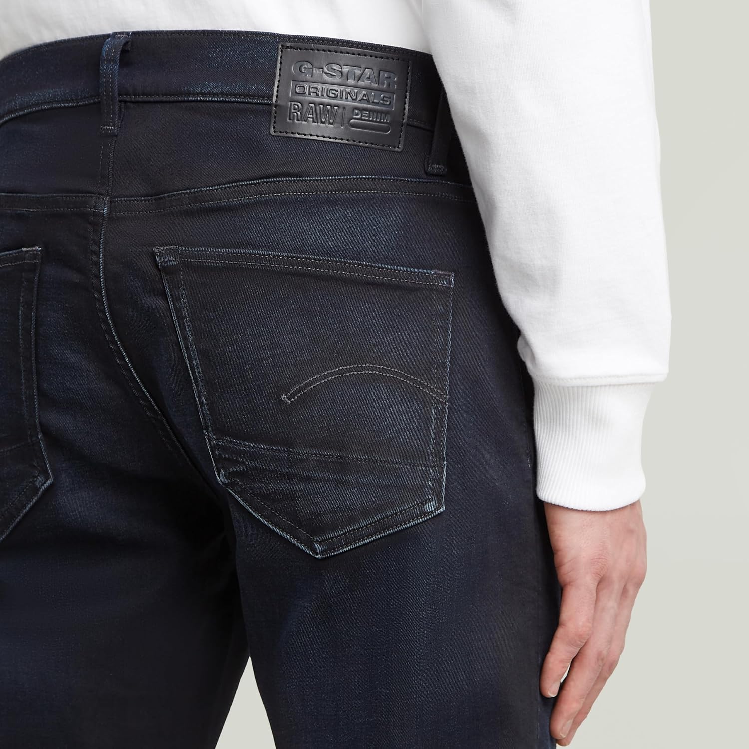 Detalle 1 de G-Star Herren 3301 Slim Jeans – slim fit, vorne niedrig sitzend, hinten hoch