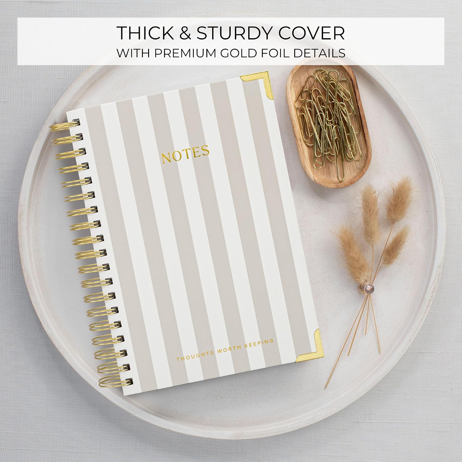 Detalle 2 de ZICOTO B5 Spiral Notebook with 300 Pages, Repositionable Dividers and Hardcover