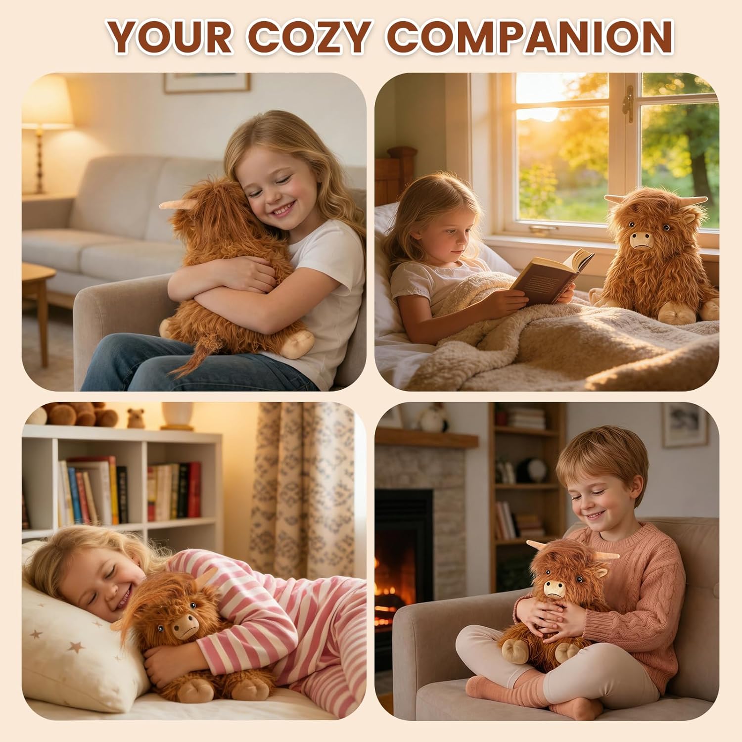 Thumbnail 6 de SuzziPals Highland Cow Heatable & Coolable Plushie