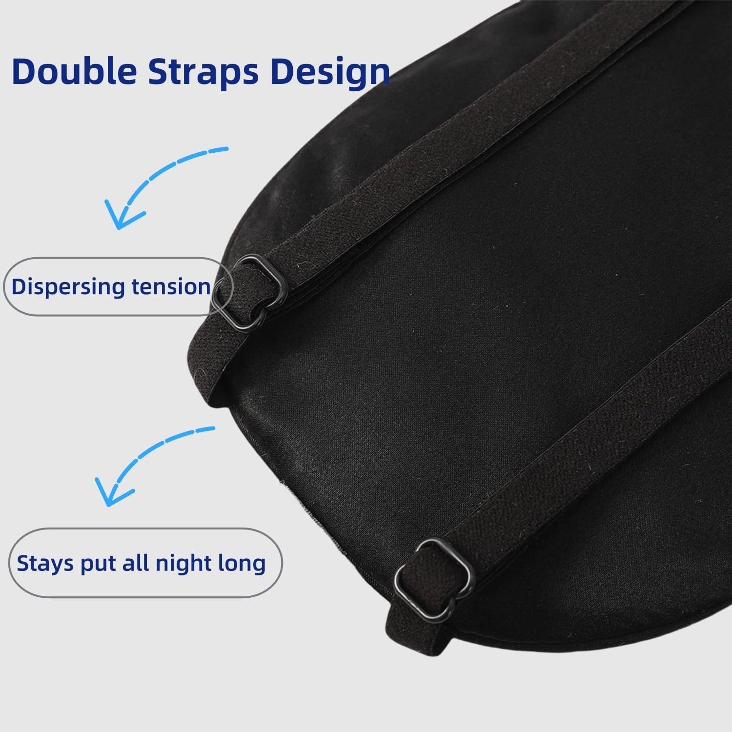 Thumbnail 1 de ALASKA BEAR AB-EM-222 Extra-Large Silk Sleep Mask with Two Adjustable Straps