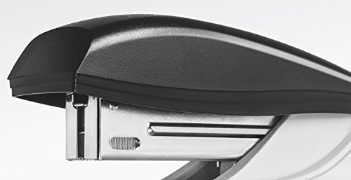 Detalle de Leitz NeXXt Bürotacker aus Metall – bis zu 30 Blatt, inkl. Heftklammern (24/6, 26/6) – Schwarz