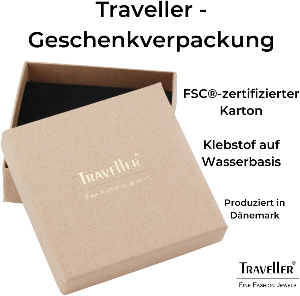 Thumbnail 4 de Traveller Ohrclip – Tropfenform mit Kristallen, vergoldet oder platiniert, 15x11 mm