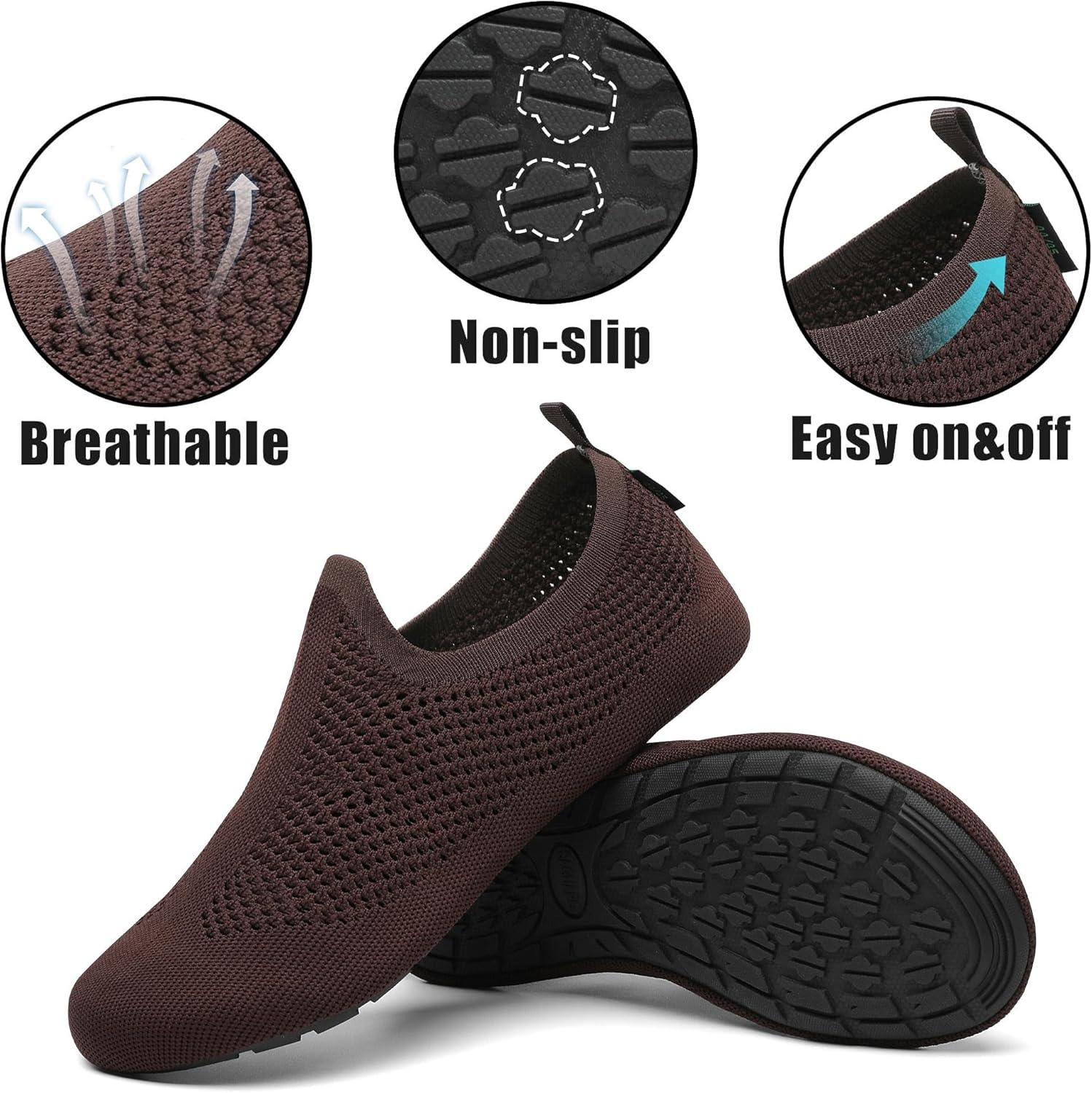 Detalle 2 de SAGUARO Chaussures d'eau Unisexe à Séchage Rapide – Maille respirante GR.36-47