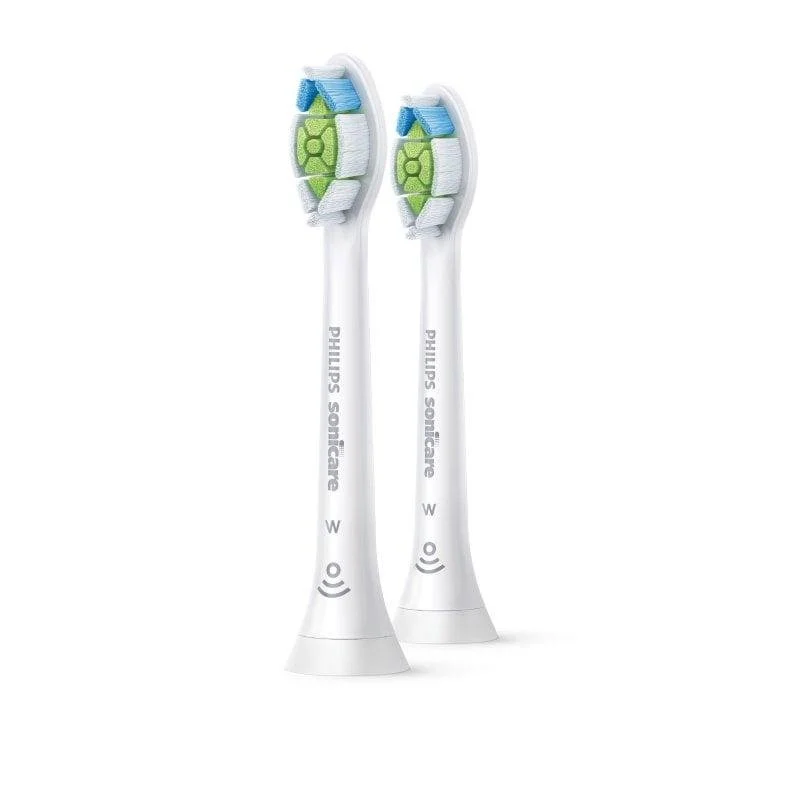 Detalle de Philips Sonicare W2 Optimal White – Pack de 2 recambios para cepillo eléctrico