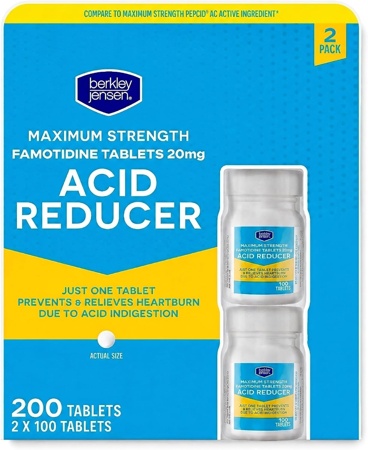 Detalle de Berkley Jensen Acid Reducer Tablets, 20 mg