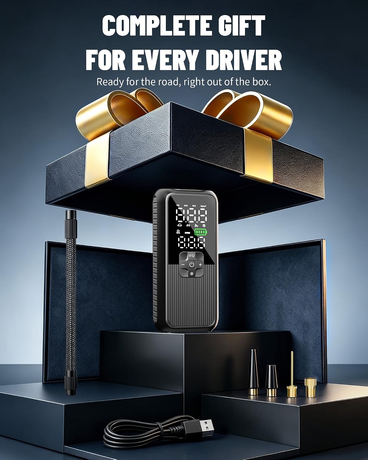 Detalle 2 de Birtokom Portable Tire Inflator, 6000mAh