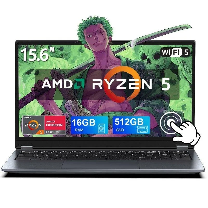 Detalle de Vanwin UL1561 15,6" Ryzen 5 7430U, 16GB RAM, 512GB SSD, Radeon Vega 7, Windows 11 Pro
