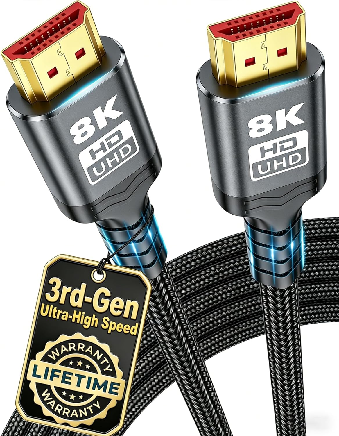 Detalle de Green Jiss HDMI 2.1 Cable, 6.6 ft
