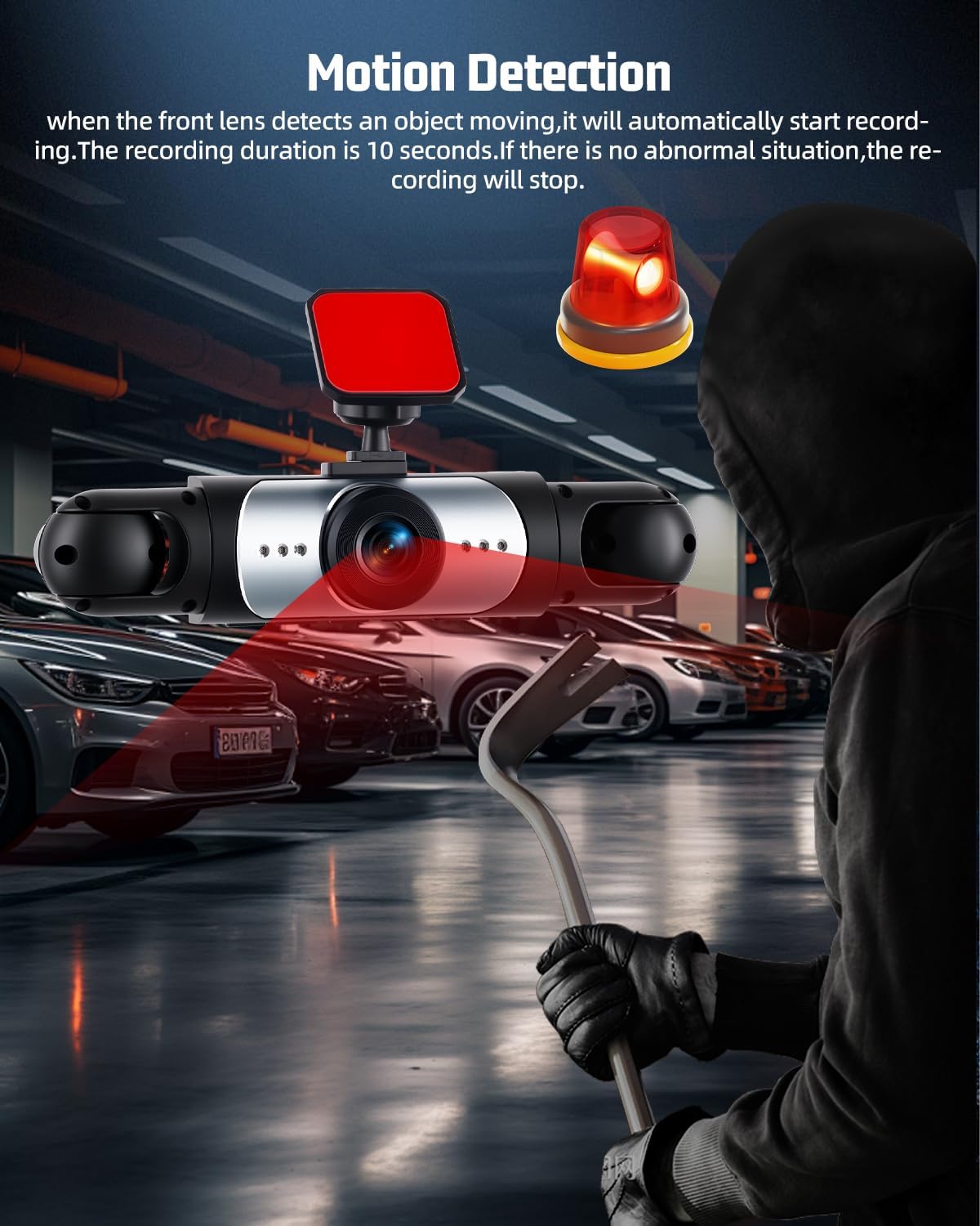 Thumbnail 5 de NHOPEEW dash cam 360 4 cámaras 1080p