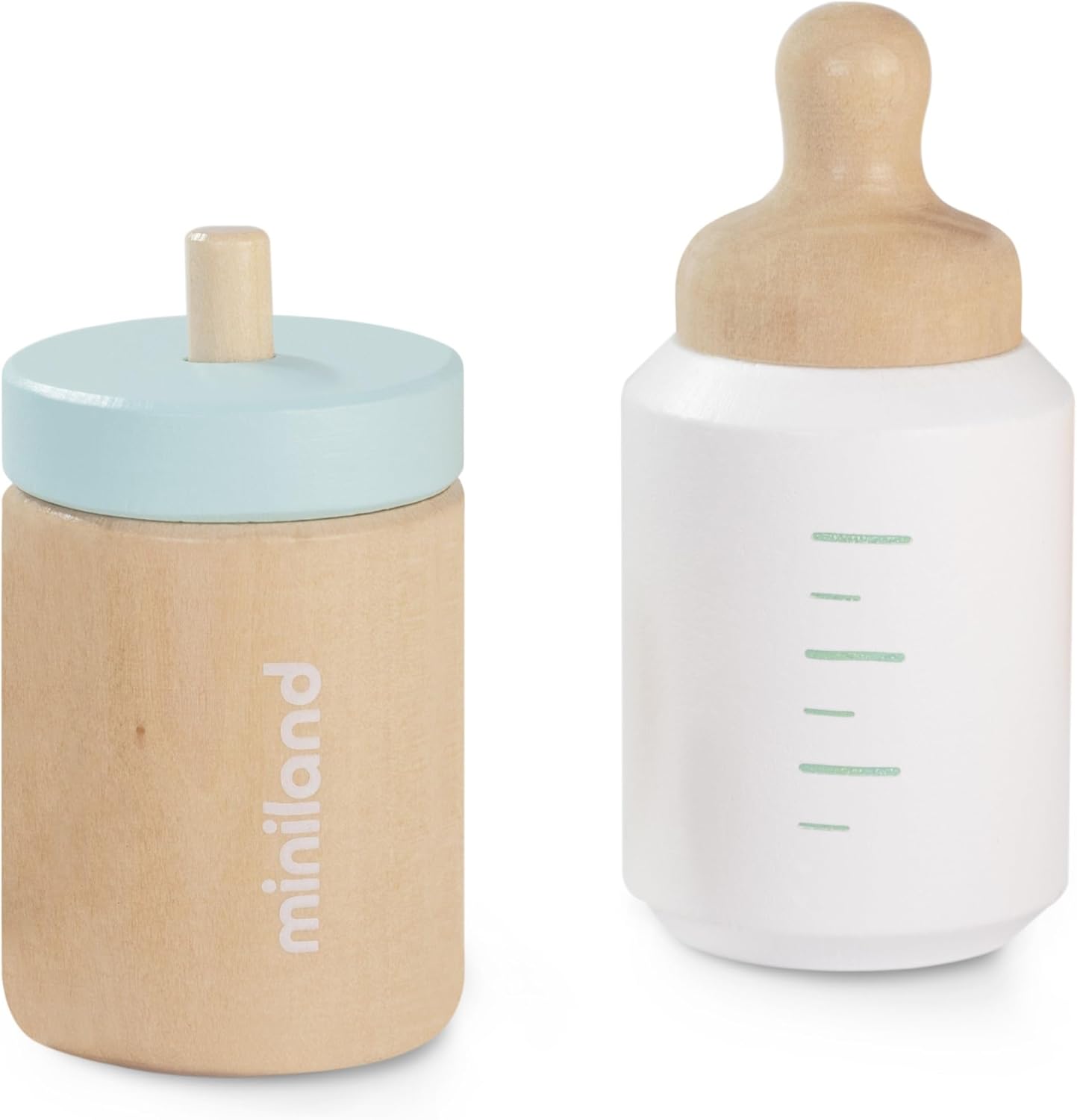 Detalle de Miniland Doll Wooden Feeding Set – Quality, ECO, Imaginative