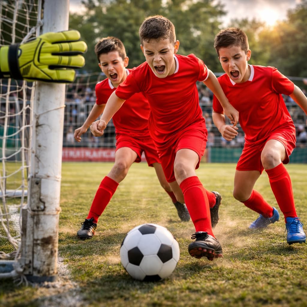 Detalle de COSHAL Kids Football Socks: Knee-High Comfort for Young Athletes