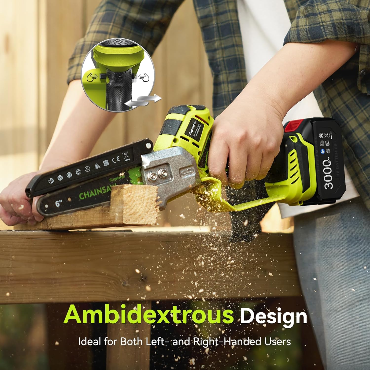 Thumbnail 5 de Supstable Mini Chainsaw 6-inch cordless brushless handheld
