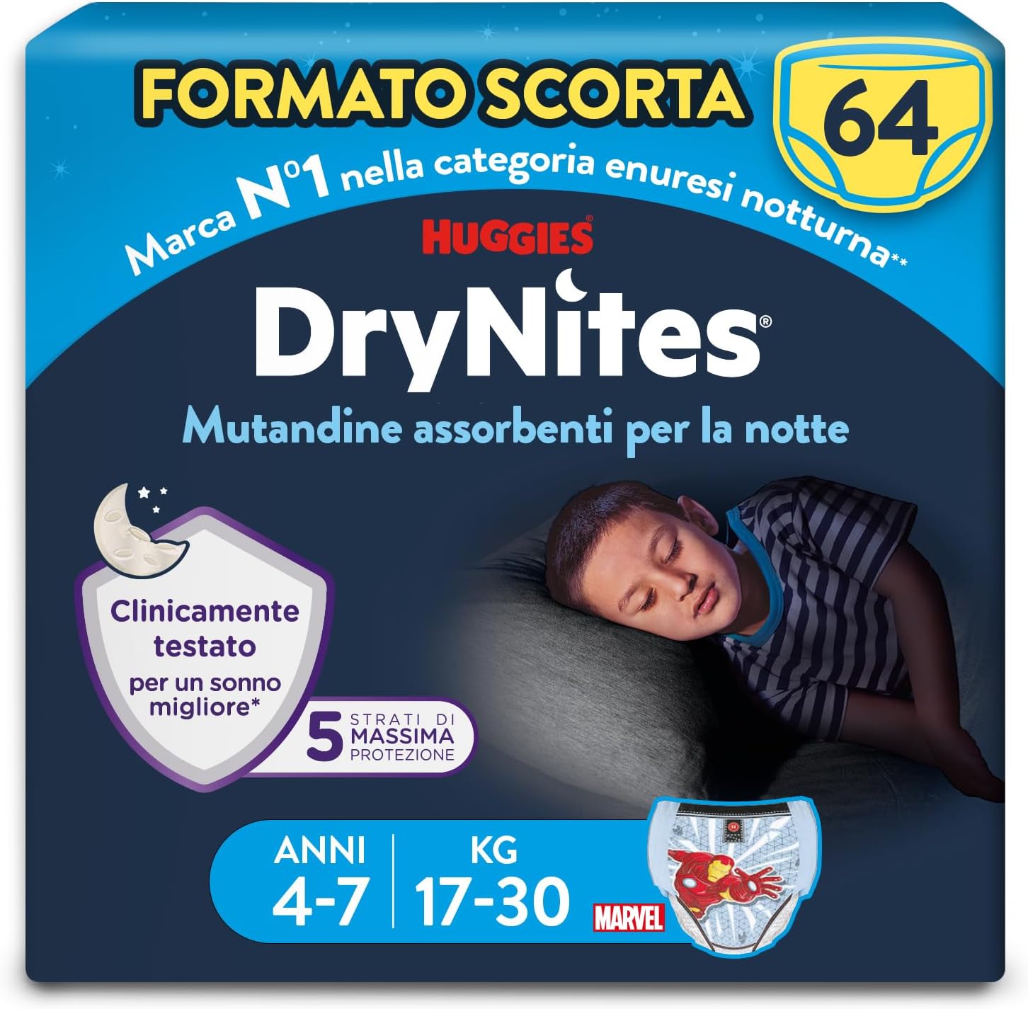 Detalle 2 de Huggies Drynites Pannolini mutandine 52 pz