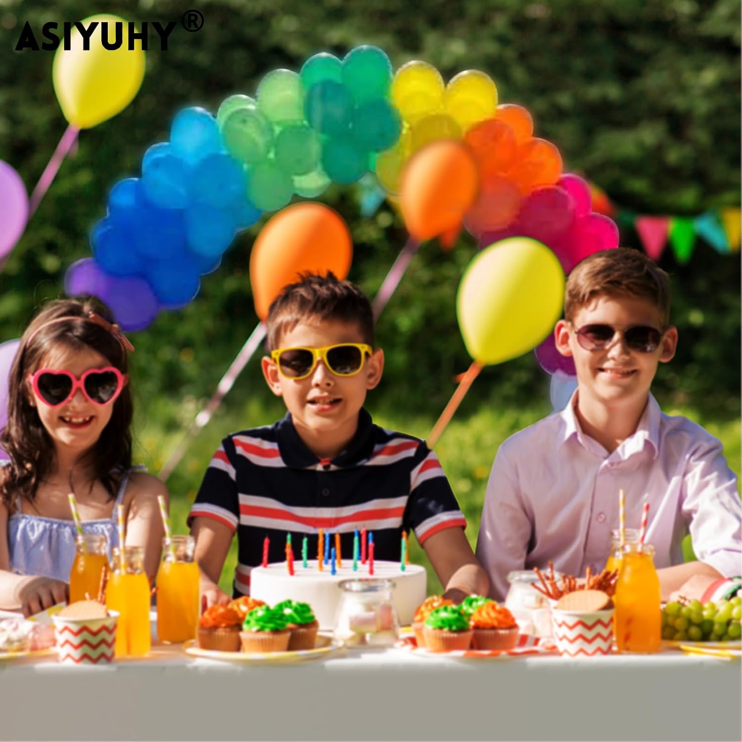 Thumbnail 4 de ASIYUHY Rainbow Party Balloons 100 Pack 12-inch balloons 🎈