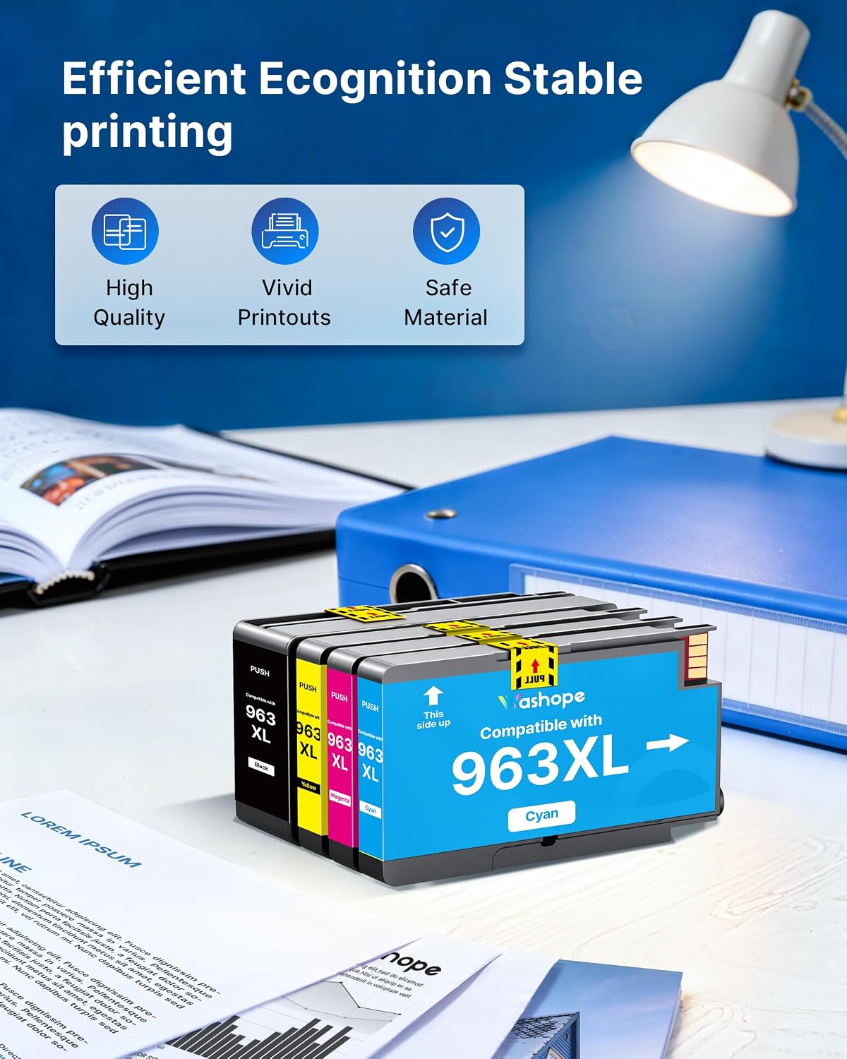 Thumbnail 3 de Washope 963XL Multipack: HP 963XL Ink Cartridges for OfficeJet Pro 9010 Series