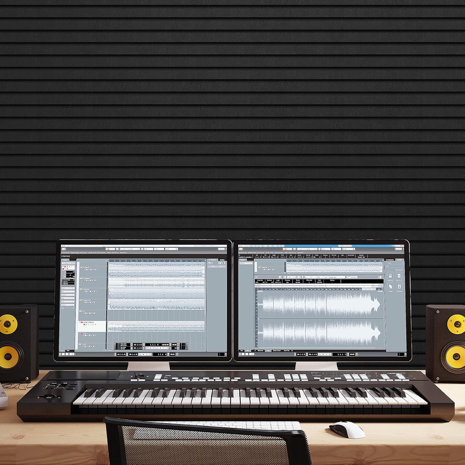 Thumbnail 6 de TONOR 24014.02BL.V1 Acoustic Panels, 8-Pack, Self-Adhesive Black Polyester