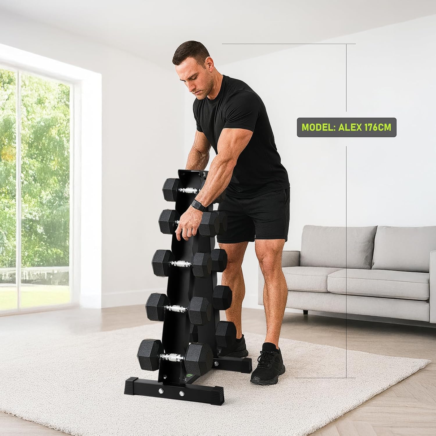 Thumbnail 5 de PhysKcal dumbbell rack steel storage