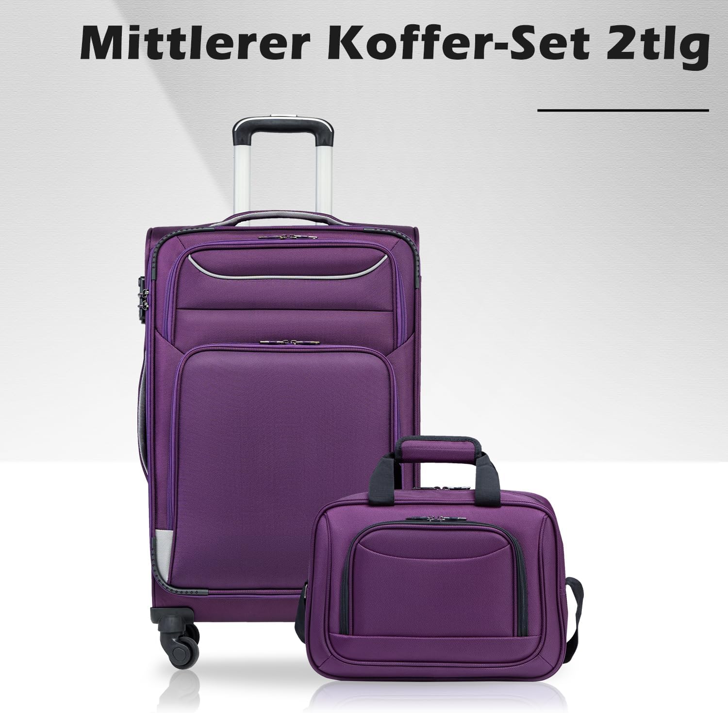 Detalle 2 de COOLIFE Trolley Koffer Set mit TSA 2tlg
