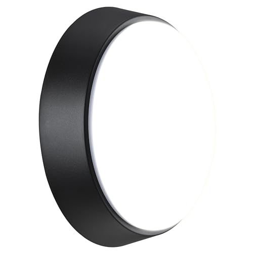 Detalle de Luceco Eco Luz LED Exterior de Mamparo 10W (700 lm, 4000K) – Negro, IP54