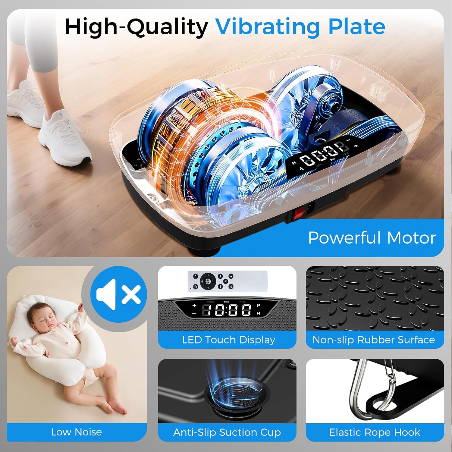 Thumbnail 6 de AoraPulse Vibration Plate Exercise Machine Review