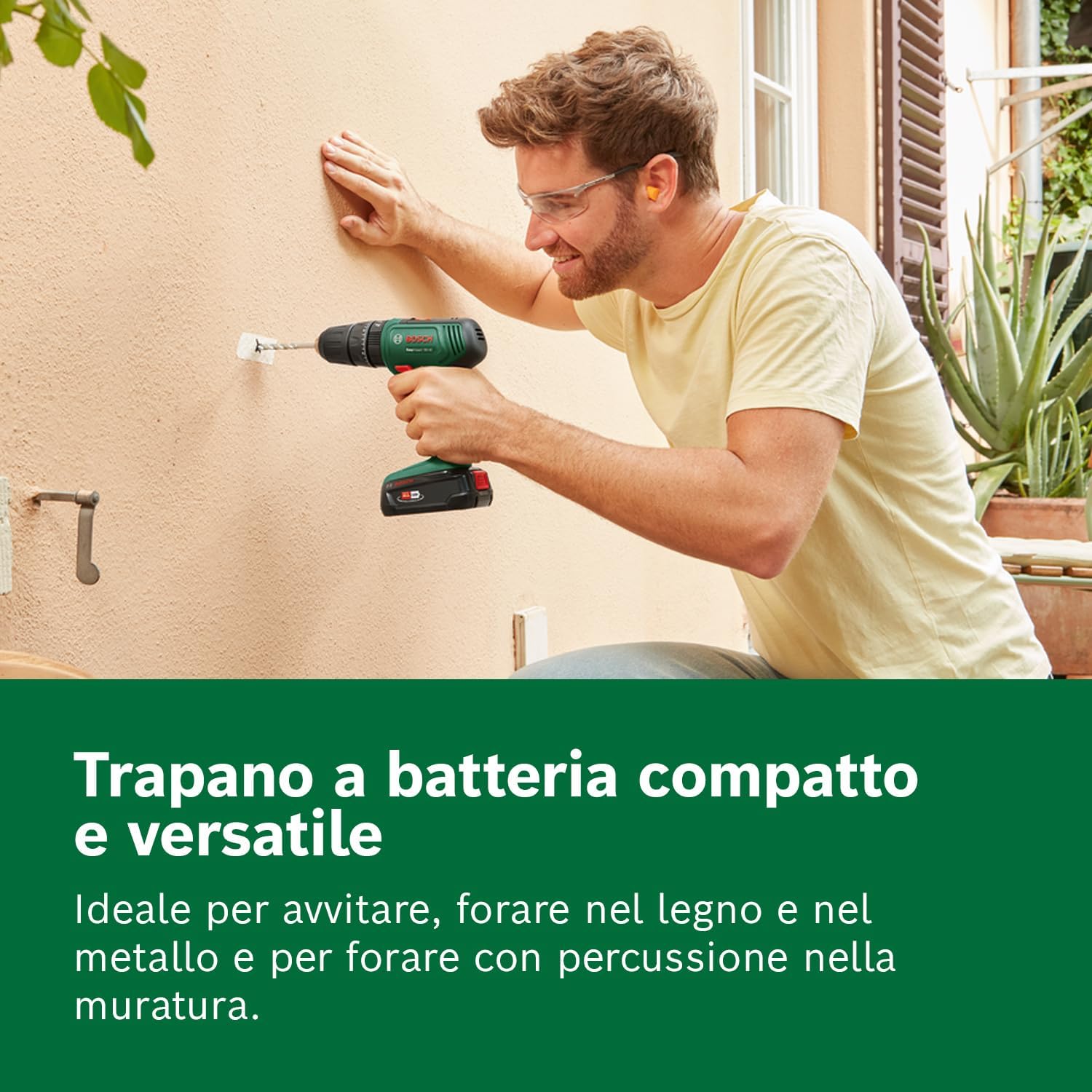 Thumbnail 2 de Bosch EasyImpact 18 V-40: trapano a percussione a batteria con mandrino 13 mm e 2 batterie